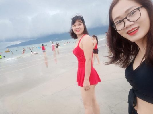 Biển Sơn Trà xinh đẹp(ảnh tự chụp của Thanh Thủy)