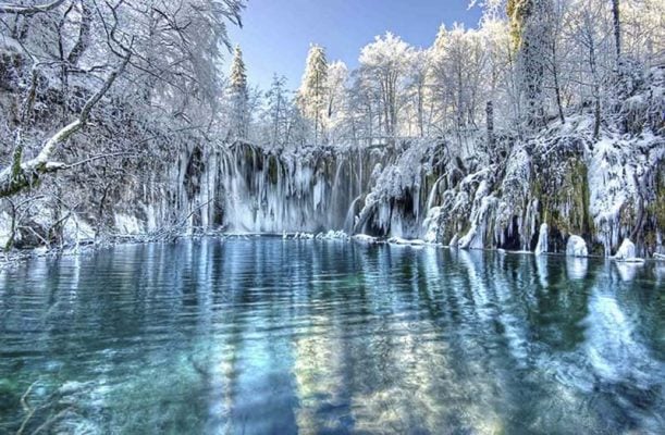 Mùa đông Plitvice tráng lệ 