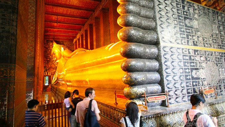 Tượng Phật nằm đẹp nổi tiếng ở Bang kok (ảnh sưu tầm)