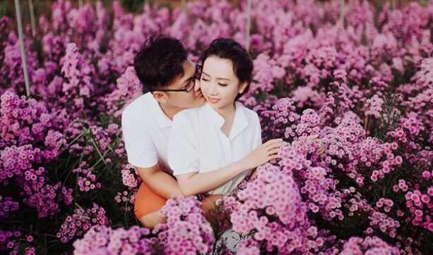 Chụp hình lãng mạn tại vườn hoa Thạch Thảo ở Vũng Tàu (ảnh internet)