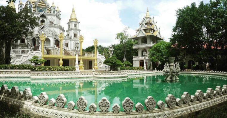 thiên nhiên đẹp hữu tình chùa Bửu Long (ảnh internet)