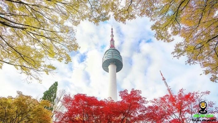 chiêm ngưỡng ngọn tháp Namsan (N Seoul Tower) cao nhất 479,7 m (ảnh sưu tầm)