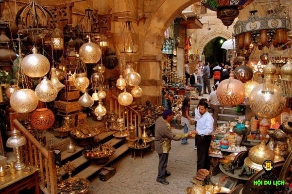 Khu chợ Khan el-Khalili 700 tuổi ở Ai Cập