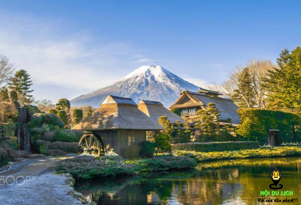Mùa thu đẹp yên bình ở ngôi làng cổ Oshino Hakkai- ảnh sưu tầm