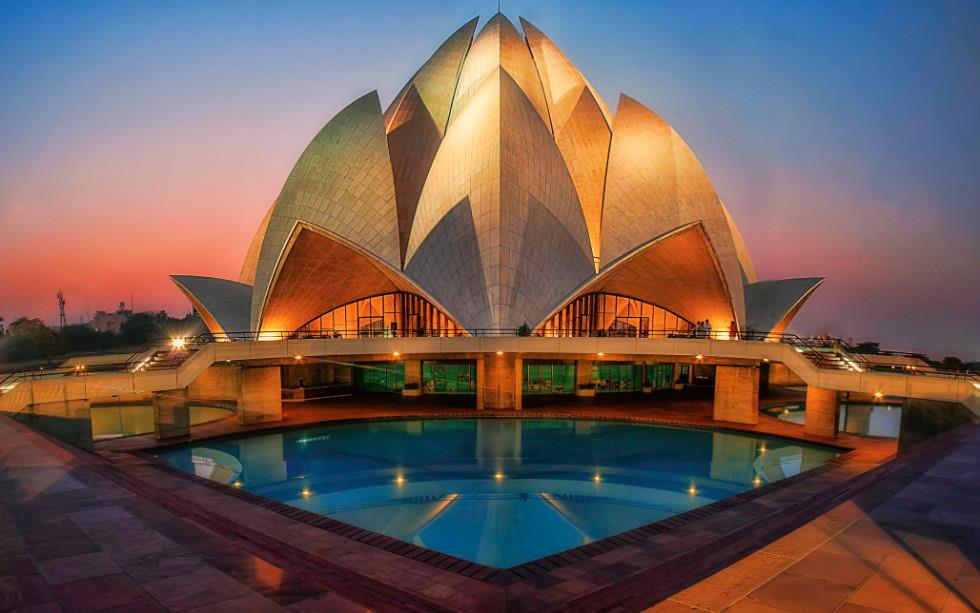 Đền hoa sen một trong những kiệt tác kiến trúc Ấn Độ- ảnh sưu tầm