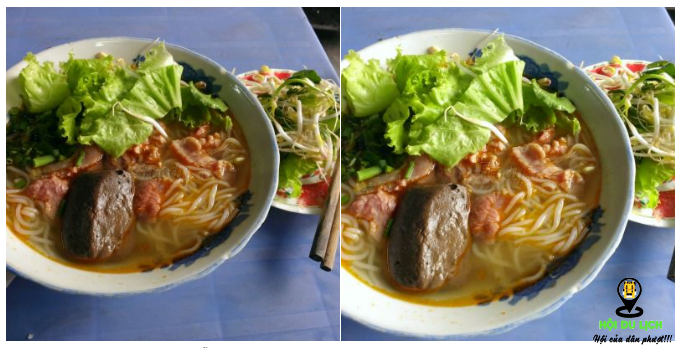 Bún bò bà Tuyết ngon hấp dẫn ( ảnh sưu tầm)