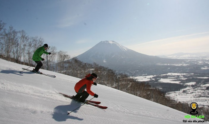 Trượt tuyết ở Hokkaido (ảnh sưu tầm)