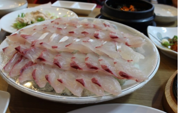 Sashimi là món ăn ngon khách du lịch thích tại đảoJeJu (ảnh sưu tầm)